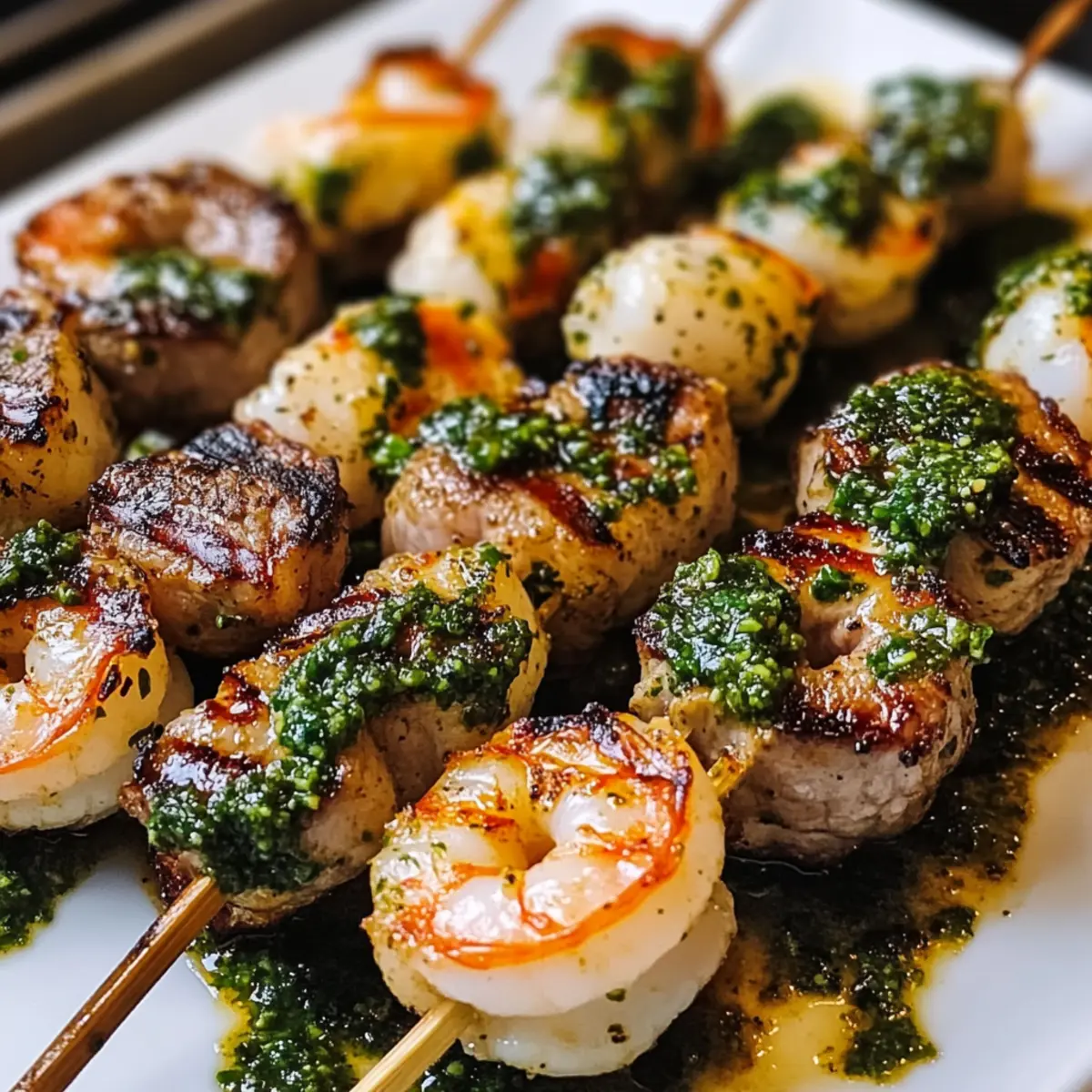 Gegrillte Surf und Turf